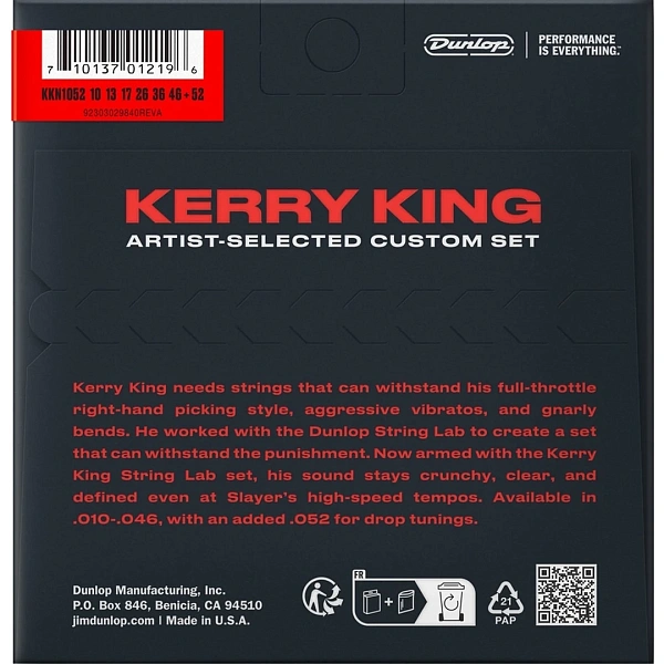 Струны для электрогитары Dunlop KKN1052 10-52
