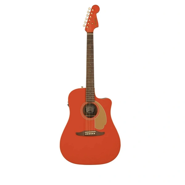 Электроакустическая гитара Fender Limited Edition Redondo Player Fiesta Red Gold Hardware