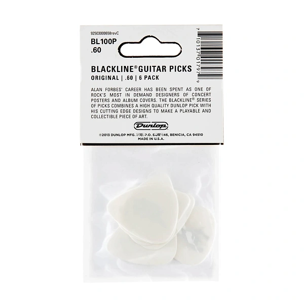 Набор медиаторов Dunlop BL100P.60 Alan Forbes S1