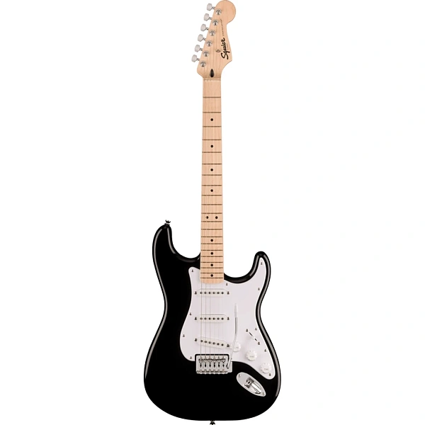 Гитарный набор Fender Squier Sonic Strat MN WPG BLK + Комбоусилитель и аксессуары