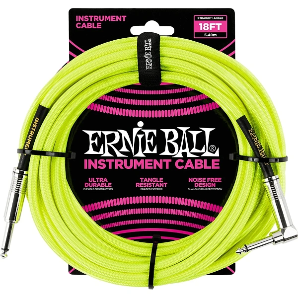 Инструментальный кабель Ernie Ball P06085 Neon Yellow