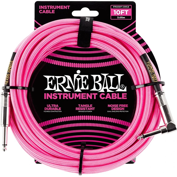 Инструментальный кабель Ernie Ball P06078 Neon Pink