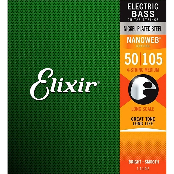 Струны для бас-гитары Elixir 14102 50-105 4-Strings