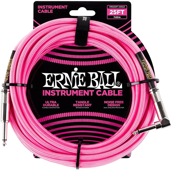 Инструментальный кабель Ernie Ball P06065 Neon Pink