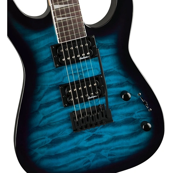 Электрогитара Jackson JS20 Dinky DKQ 2PT AH Transparent Blue