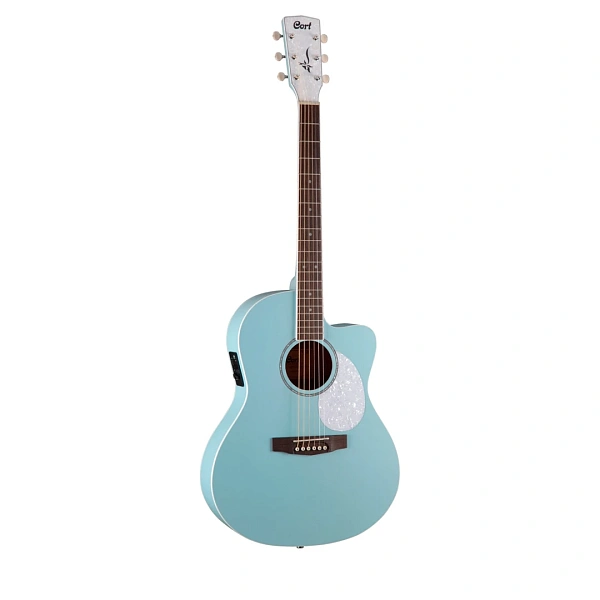 Электроакустическая гитара Cort Jade Classic Sky Blue Open Pore w/bag