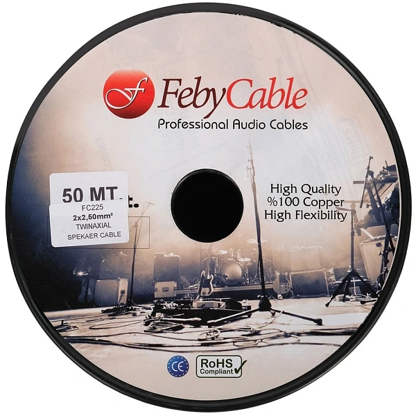 Акустический кабель Feby Cable FC225BK-100