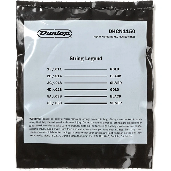 Струны для электрогитары Dunlop DHCN1150 11-50