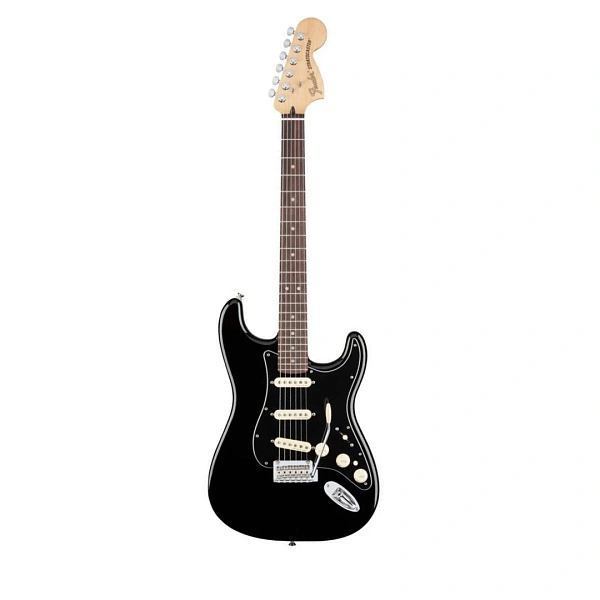 Электрогитара Fender Deluxe Stratocaster - Black with Rosewood Fingerboard