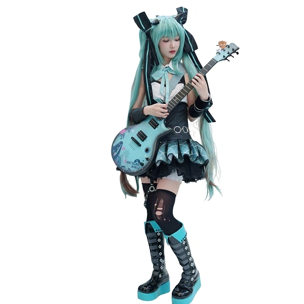 Смарт электрогитара Enya NOVA GO Sonic/Hatsune Miku/BL + набор аксессуаров