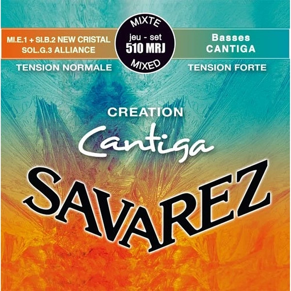 Струны для классической гитары Savarez 510MRJ New Cristal Alliance Creation Cantiga Mixed Tension