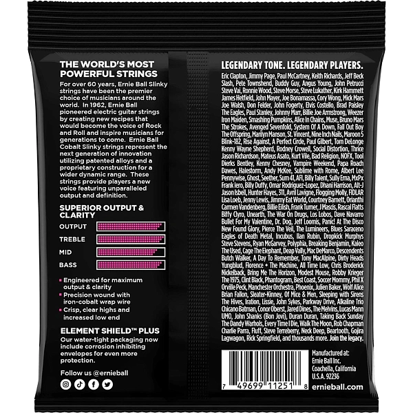 Струны для электрогитары Ernie Ball 3723 9-42