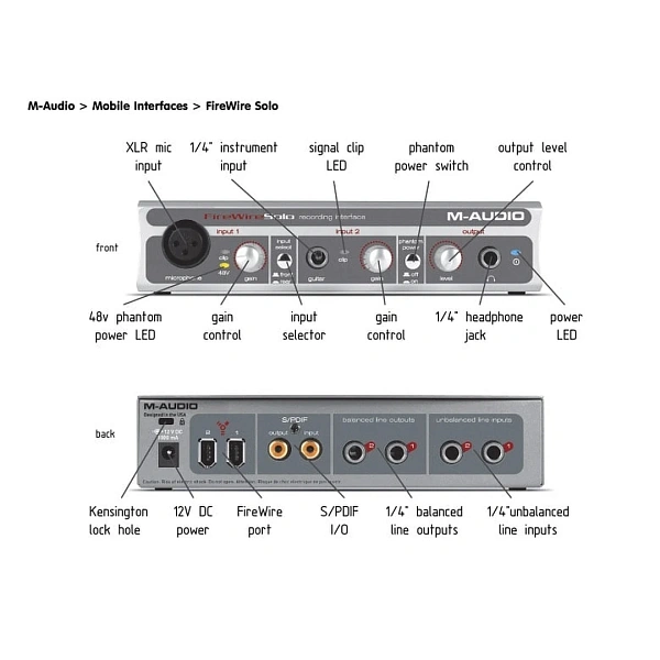 Звуковая карта M-Audio FireWire Solo