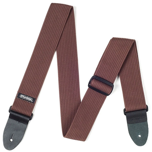 Ремень для гитары Dunlop D27-01BR Ribbed Cotton Chocolate