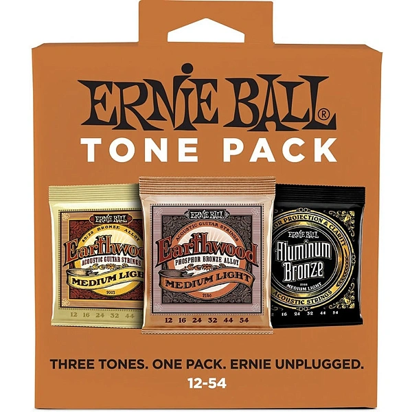 Струны для акустической гитары Ernie Ball 3313 12-54 (3 комплекта)