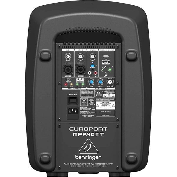 Портативная акустическая система Behringer MPA40BT