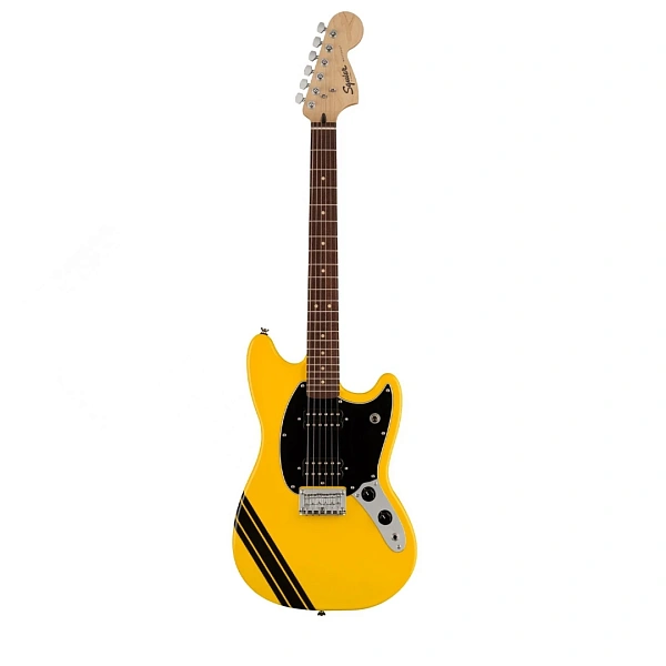 Электрогитара Fender Squier FSR Bullet Mustang HH LRL Competition Graffiti Yellow