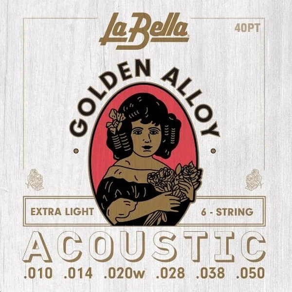 Струны для акустической гитары La Bella 40PT