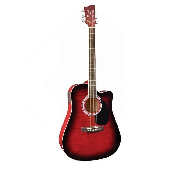 Электроакустическая гитара Jay Turser JJ45FCET-RSB