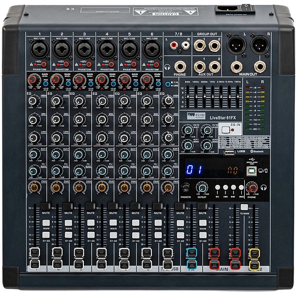 Микшерный пульт Echo Acoustic LiveStar 61FX