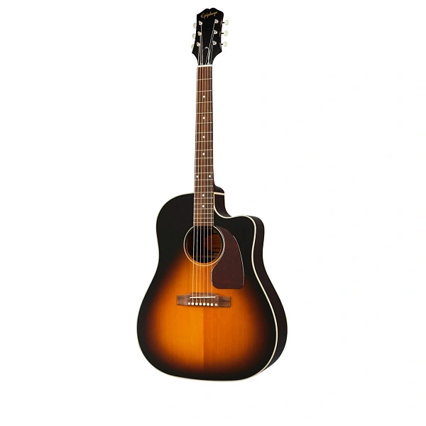 Электроакустическая гитара Epiphone J-45 EC Aged Vintage Sunburst