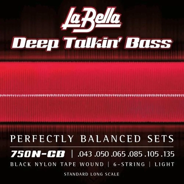 Струны для бас-гитары La Bella 750N-CB 43-135