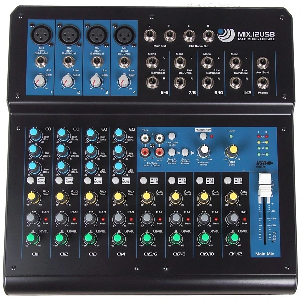 Микшерный пульт Invotone MiX12USB