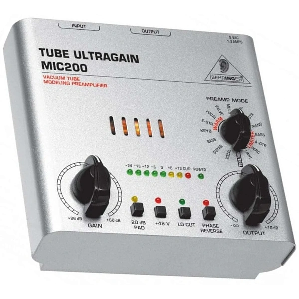 Предусилитель для микрофона Behringer MIC200 Tube Ultragain