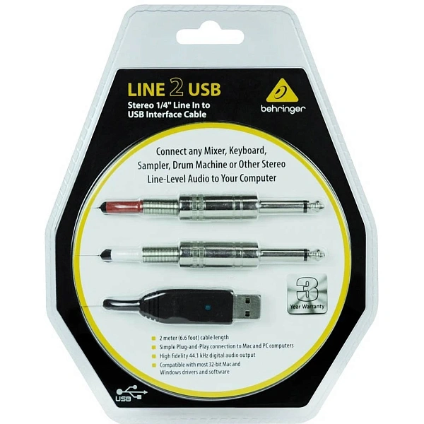 Аудиоинтерфейс Behringer Line 2 USB
