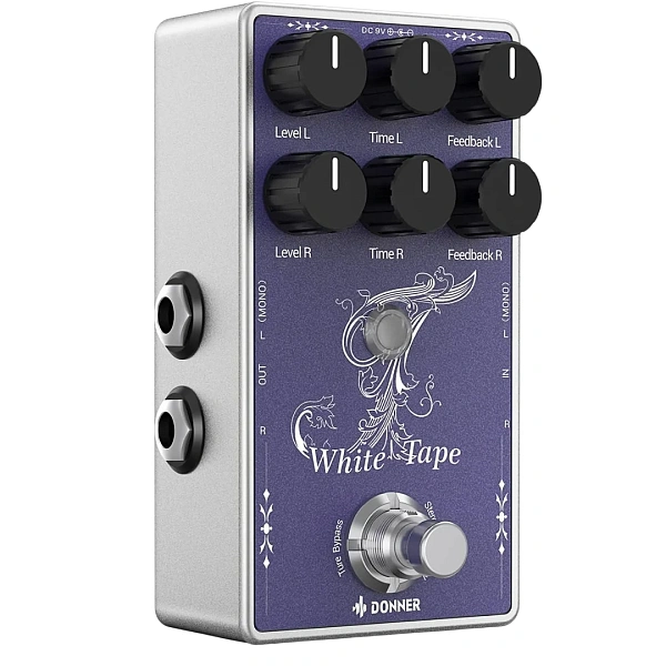 Педаль эффектов Donner EC1335 White Tape Delay
