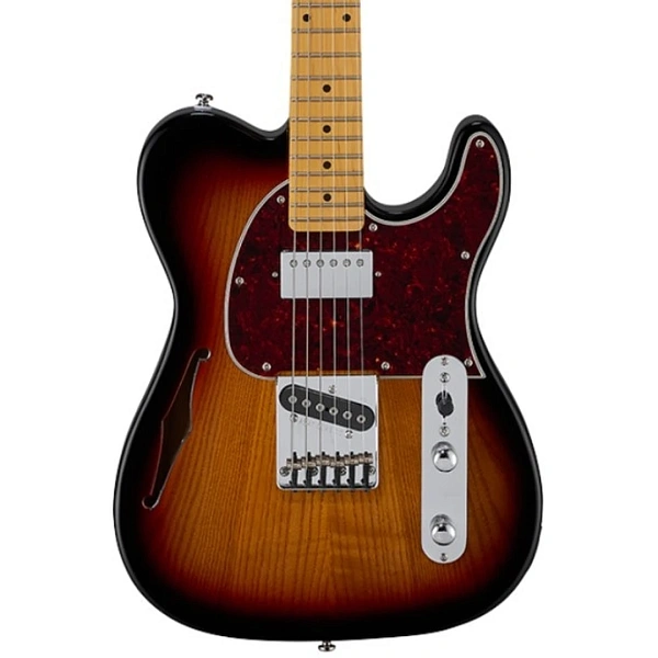 Полуакустическая гитара G&amp;L Tribute ASAT Classic Bluesboy Semi-Hollow 3-Tone Sunburst MP