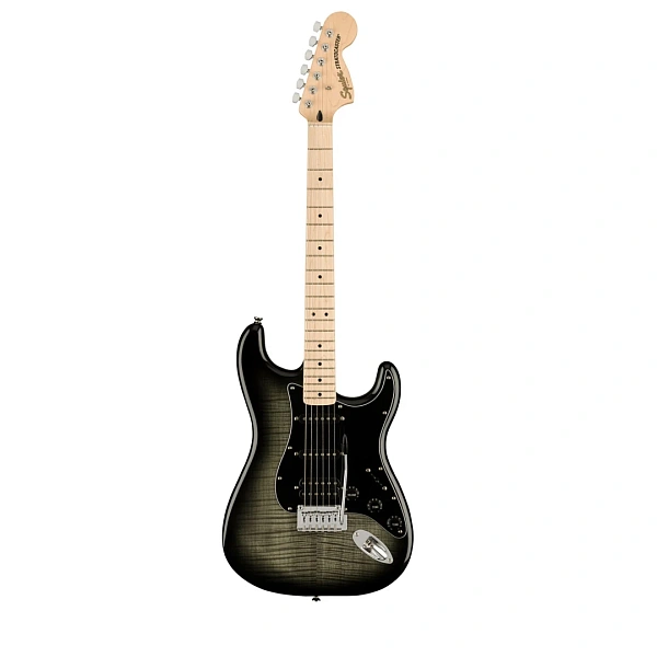 Электрогитара Fender Squier Affinity Stratocaster FMT HSS MN Black Burst