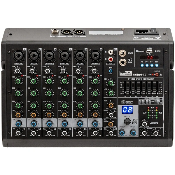 Микшерный пульт Echo Acoustic MiniStar 61FX