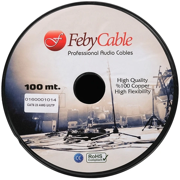 Цифровой кабель Feby Cable CAT6SFBK-100