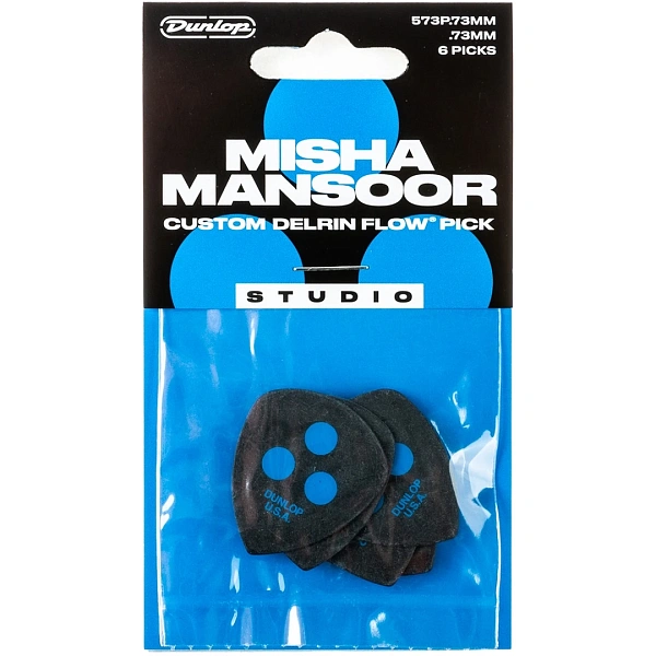Набор медиаторов Dunlop 573P.73MM Delrin Flow Misha Mansoor Studio .73