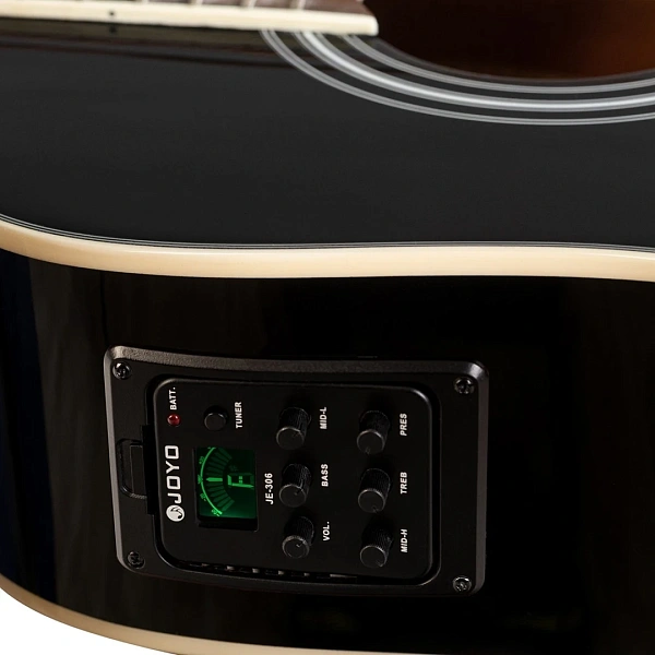 Электроакустическая гитара Rockdale Aurora D6 C BK E Gloss