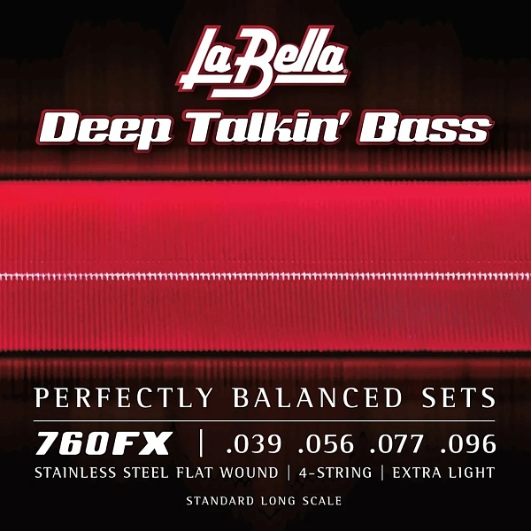 Струны для бас-гитары La Bella 760FX 39-96