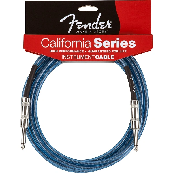 Инструментальный кабель Fender 10' California Lake Placid Blue