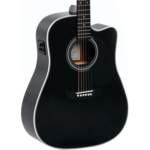 Электроакустическая гитара Sigma DMC-1STE-BK