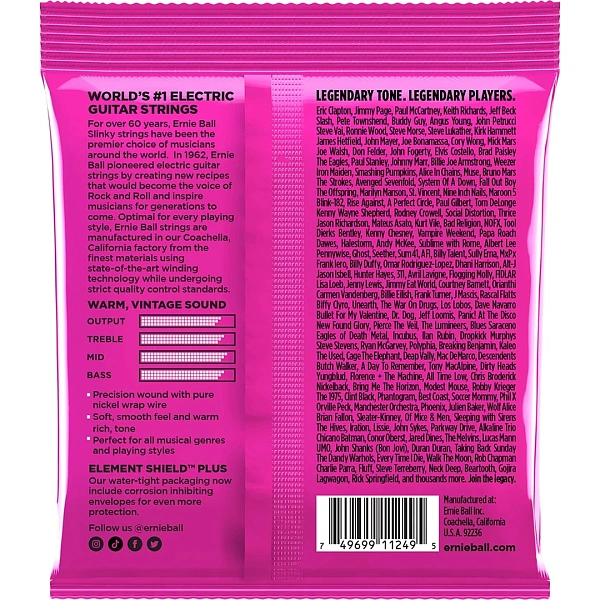 Струны для электрогитары Ernie Ball 3253 9-42