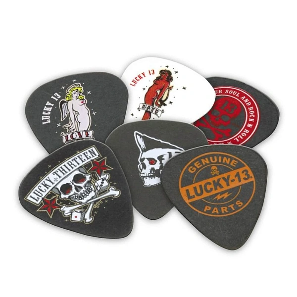 Набор медиаторов Dunlop L13BP1.0 Lucky 13 B 1.0
