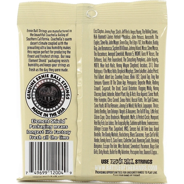 Струны для акустической гитары Ernie Ball 2004 11-52