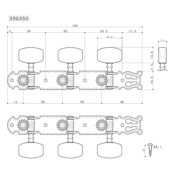 Колки Gotoh 35G-350 Classic
