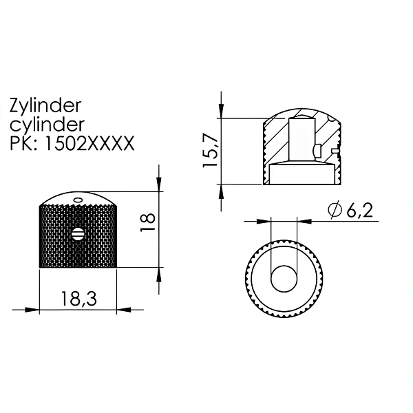 Ручка потенциометра Schaller 15020400