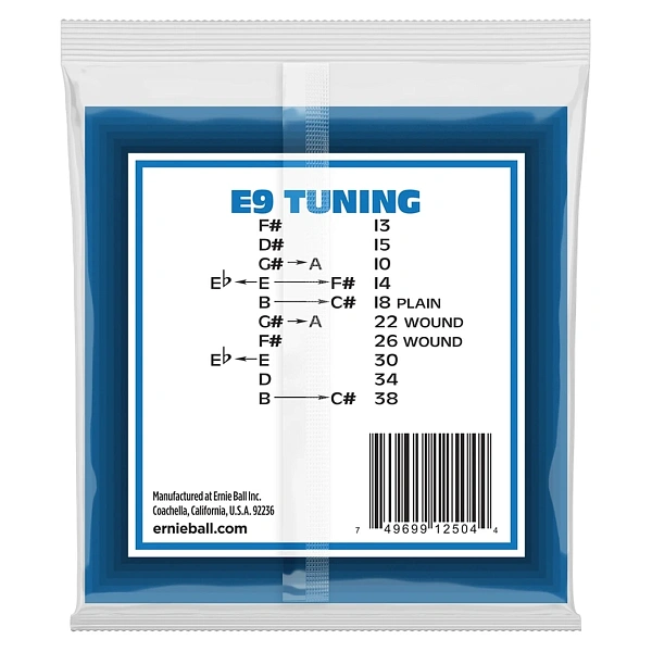 Струны для электрогитары Ernie Ball 2504 Stainless Steel E9