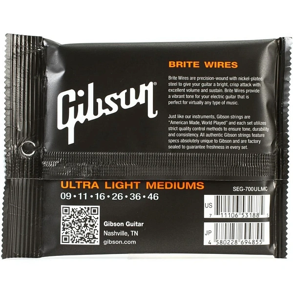 Струны для электрогитары Gibson SEG-700ULMC 9-46