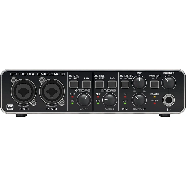 Аудиоинтерфейс Behringer UMC204HD