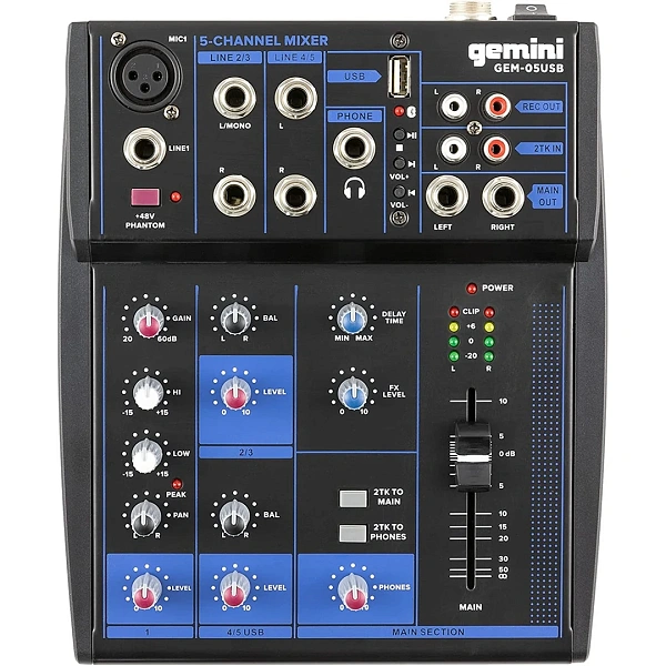 Микшерный пульт Gemini GEM-05USB