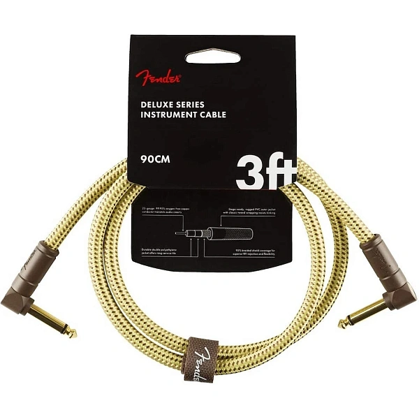 Инструментальный кабель Fender 3″ Deluxe Series Tweed