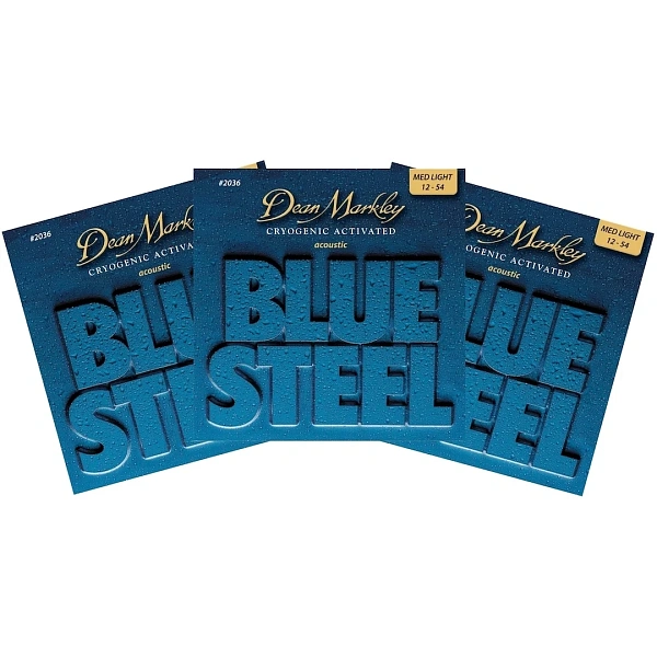 Струны для акустической гитары Dean Markley 2036-3PK Blue Steel